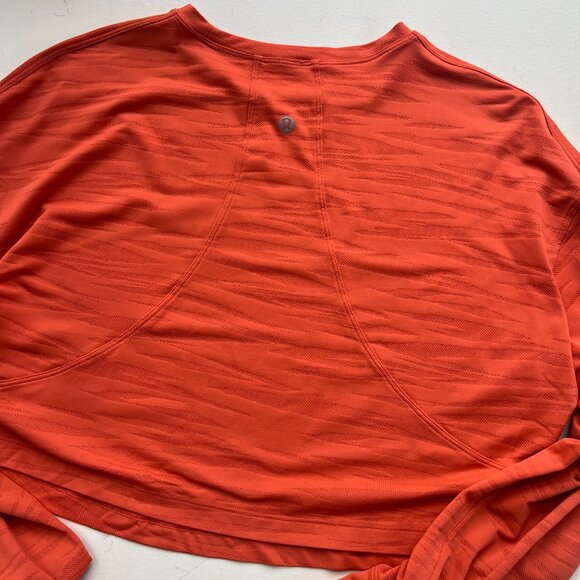 Lululemon Muscle Love Long Sleeve Tiger Mesh Warm Coral - Picture 6 of 15